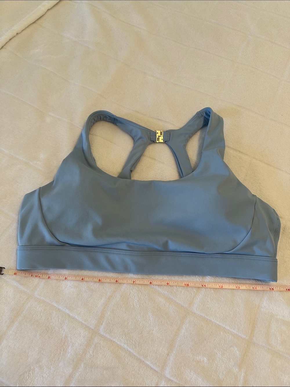 Athleta Women's Light Blue Sports Bra Large 36C/38B